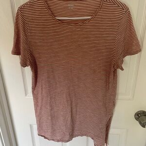 Old Navy Women's Short Sleeve Striped Tee - Rust